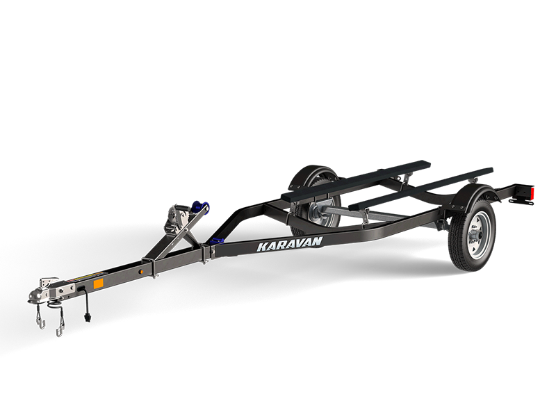 2018 King Trailers KB1150 Single Axle Bunk boat trailer against a blank white background.